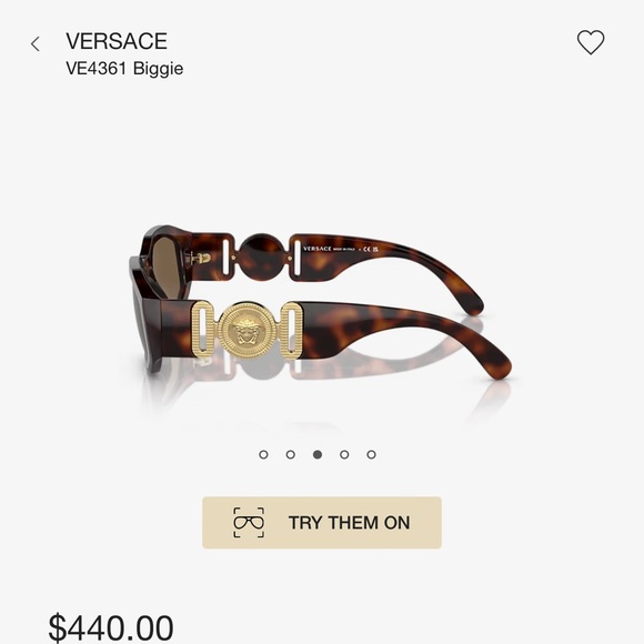 Versace sunglasses & case - Picture 4 of 13